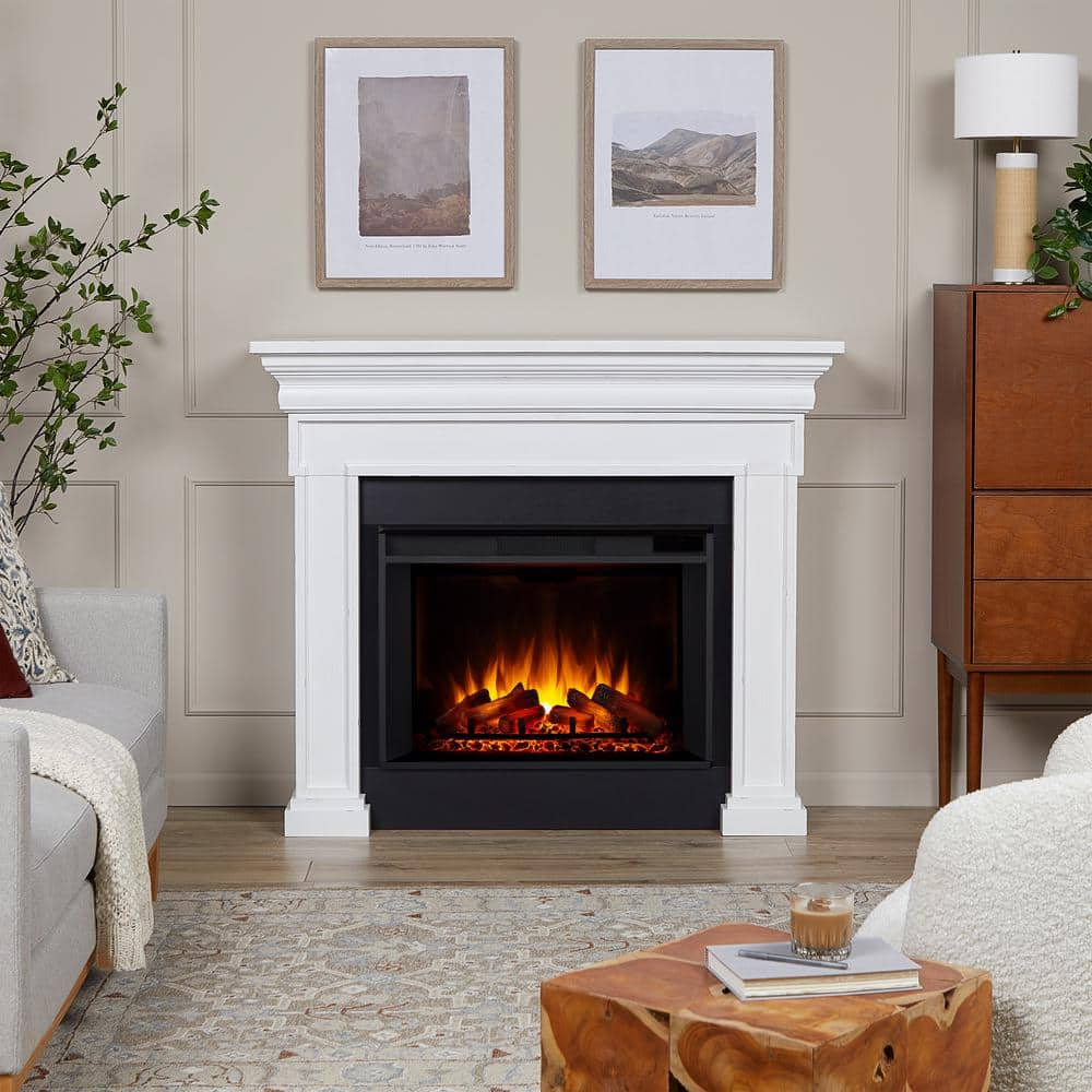 Real Flame Emerson Grand 56 in. Freestanding Electric Fireplace in ...