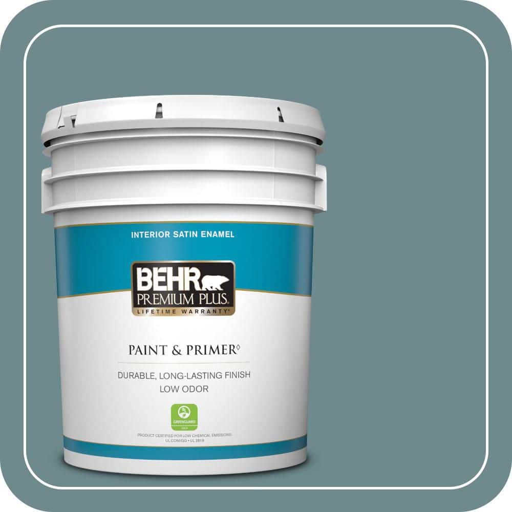 5 gal. #PPU13-06 Polaris Blue Satin Enamel Low Odor Interior Paint & Primer price history on PriceWatchPro