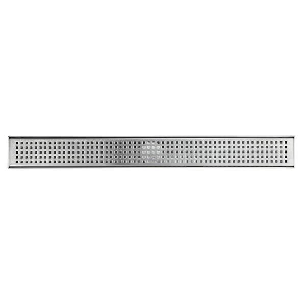 eModernDecor Shower Square Drain 4 in. Brushed 304 Stainless Steel Stripe  Pattern Grate - Plus Reversible Tile Insert and Flat Grate ASD-4-ST - The  Home Depot