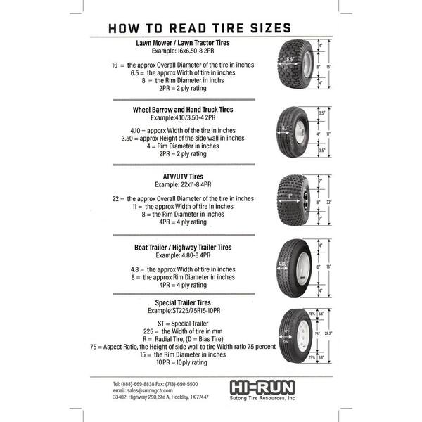 Halberd 4.80-8 Trailer Tire – Load Range C, 4.80x8 Boat Trailer Replacement (Single)