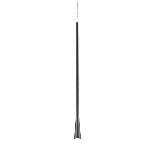 Slim Black Aluminum LED Pendant Light