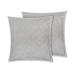 GOTS Certified 100% Organic Cotton Brown 2 in. Flange 26 in. x 26 in. Euro Sham (Set of 2)