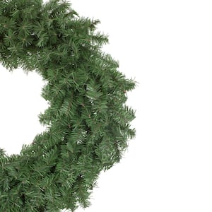 24 in. Unlit Canadian Pine Artificial Christmas Wreath