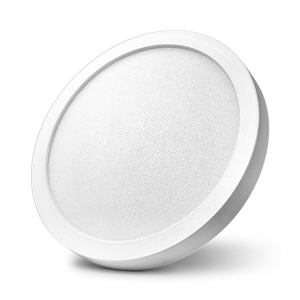 SDR 7 in. Surface Mount Integrated LED Recessed Downlight, 1100 Lumens, 5-CCT Color Selectable 2700K-5000K, Dimmable