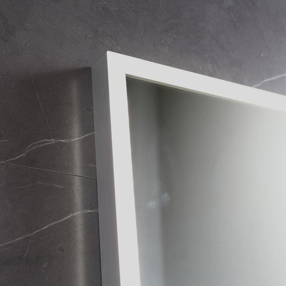 32" x 24" Polished Crystal Frameless LED Bathroom Vanity Mirror