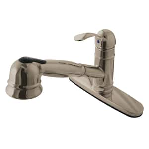Eden Single-Handle Pull-Out Sprayer Kitchen Faucet in Brushed Nickel