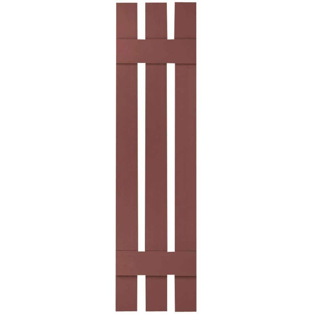 12 in. x 41 in. Lifetime Vinyl TailorMade Three Board Spaced Board and Batten Shutters Pair Burgundy Red price history on PriceWatchPro