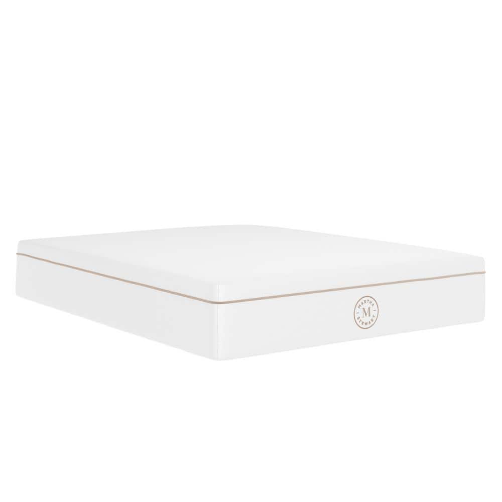 Queen White Gel Memory Foam Mattress with Quilted Jacquard Cover