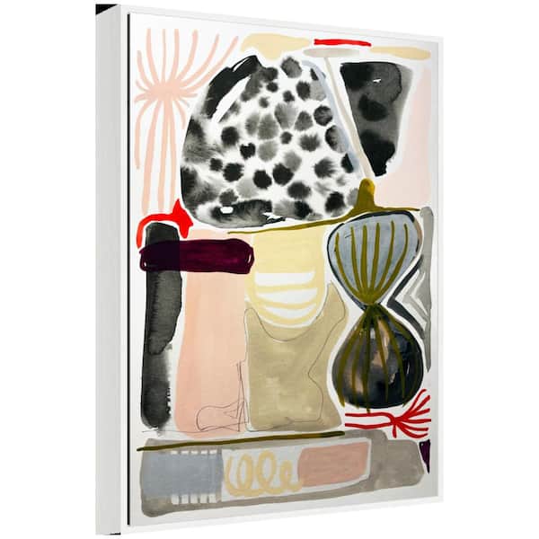 Sylvie "Abstract 01 in. by Emma Daisy Framed Abstract Art Print 28 in. x 38 in.