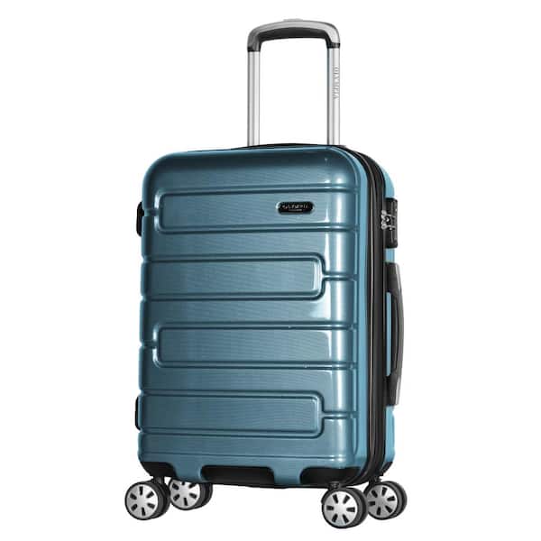 Olympia USA Nema 22 in. Teal Carry-On PC Hardcase Spinner with TSA Lock