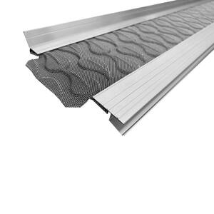 3 ft. L x 5 in. W No Drilling Snap & Lock Aluminum Gutter Guard with Stainless Steel Micro Mesh (25-Piece Equals 75 ft.)