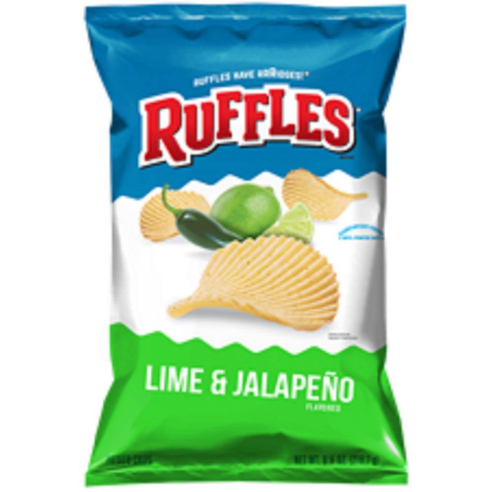 Lime Ruffles Ruffles 2.5 oz. Lime and Jalapeno Potato Chips 30901 - The Home Depot