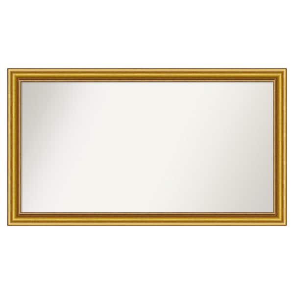 Amanti Art Townhouse Gold 43.75 in. x 24.75 in. Custom Non-Beveled Wood Framed Batthroom Vanity Wall Mirror