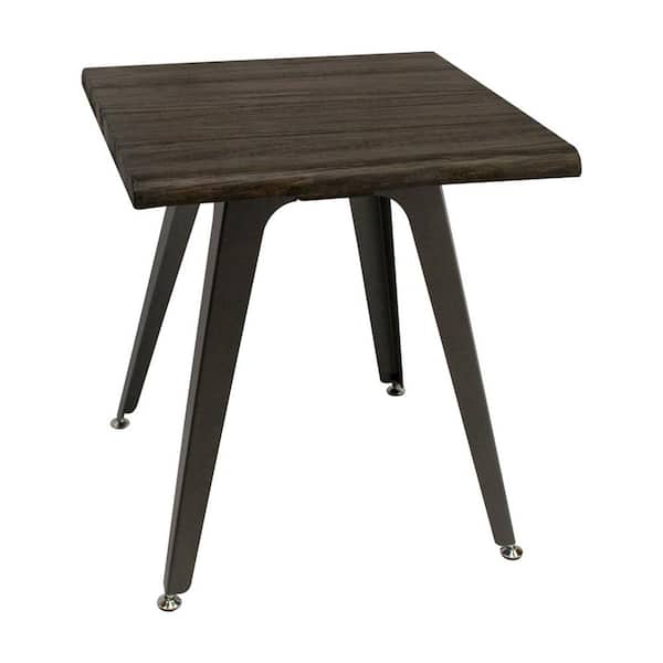 Best Master Furniture Damian 24 in. Antique Brown Square End Table