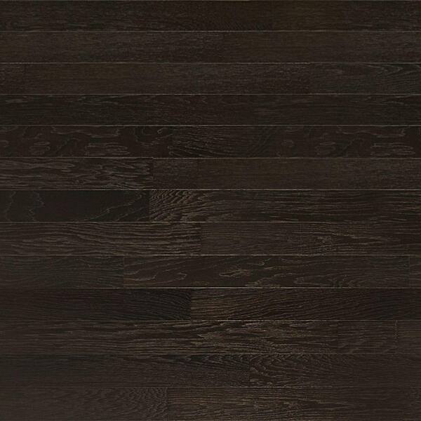 Heritage Mill Take Home Sample - Brushed Hickory Ebony Engineered Click Hardwood Flooring - 5 in. x 7 in.