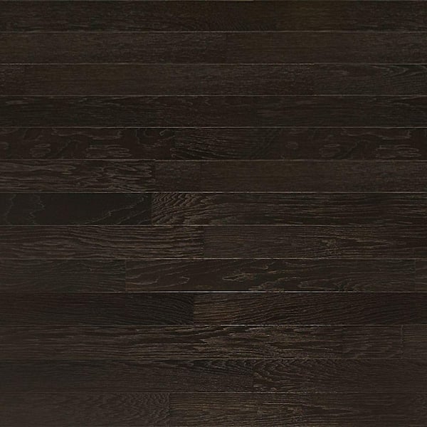 Heritage Mill Brushed Hickory Ebony 3/8 in. T x 4-3/4 in. W x Random Length Engineered Click Hardwood Flooring (33 sq. ft. / case)