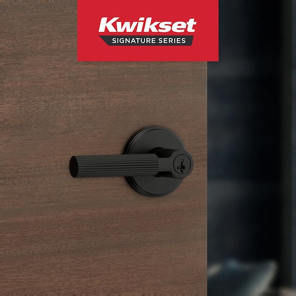 Home Decorators Collection Mirada Matte Black Round Keyed Entry