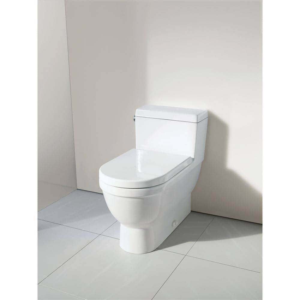 White Elongated Plastic Toilet Seat with Stainless Steel Hinges