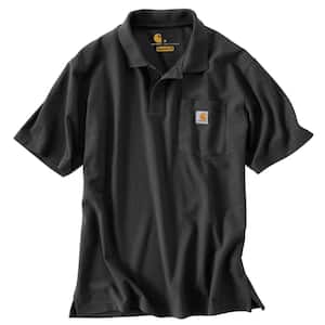 Men's Tall Large Black Cotton/Polyester Short-Sleeve T-Shirt