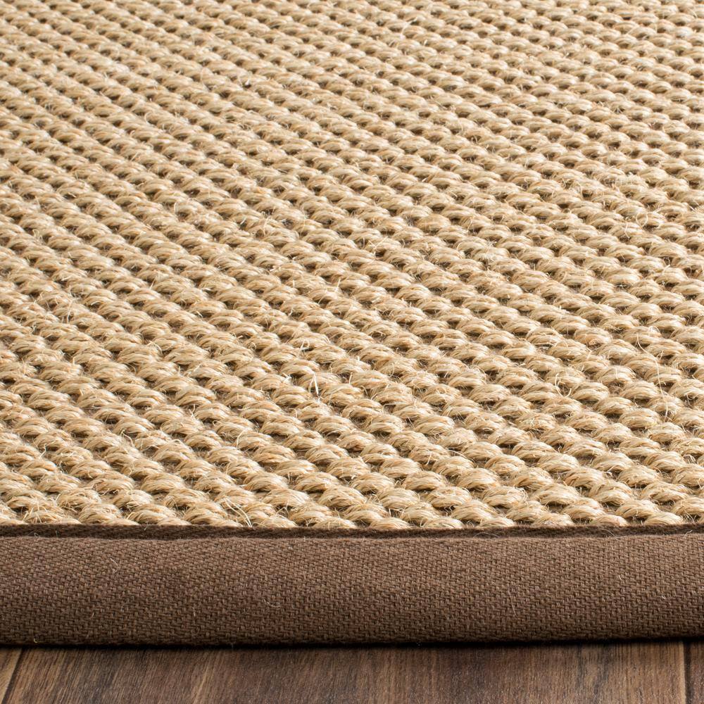 Maize Brown Flat Woven Handmade Reversible 6' x 9' Rug