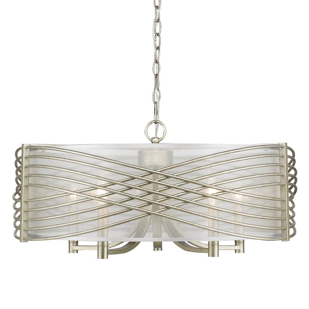 Have A Question About Golden Lighting Zara 5 Light White Gold 