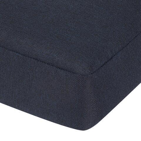 19 in. x 19 in. CushionGuard Trapezoid Outdoor Dining Chair Replacement Seat Cushion in Midnight