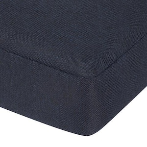 20 in. x 20 in. CushionGuard Trapezoid Outdoor Dining Chair Replacement Seat Cushion in Midnight