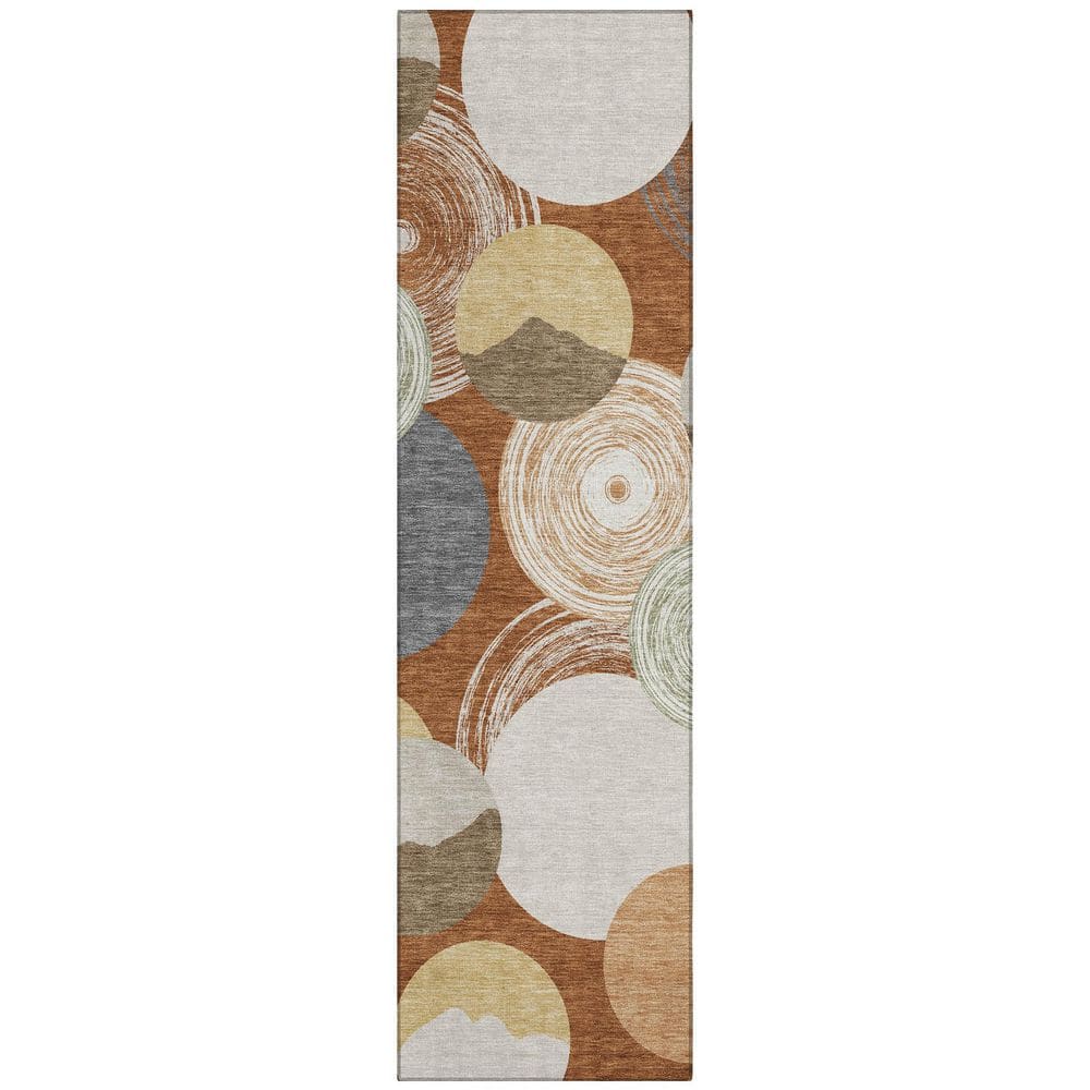 Chantille Machine Washable Indoor/Outdoor Abstract ACN2977 Paprika 2 ft. x 7 ft. Runner Rug price history on PriceWatchPro