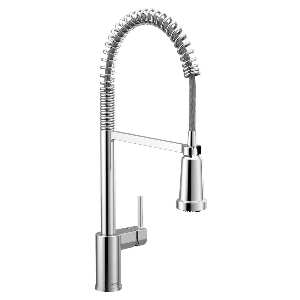 Chrome 3-in-1 Water Filtration Pull-Down Kitchen Faucet