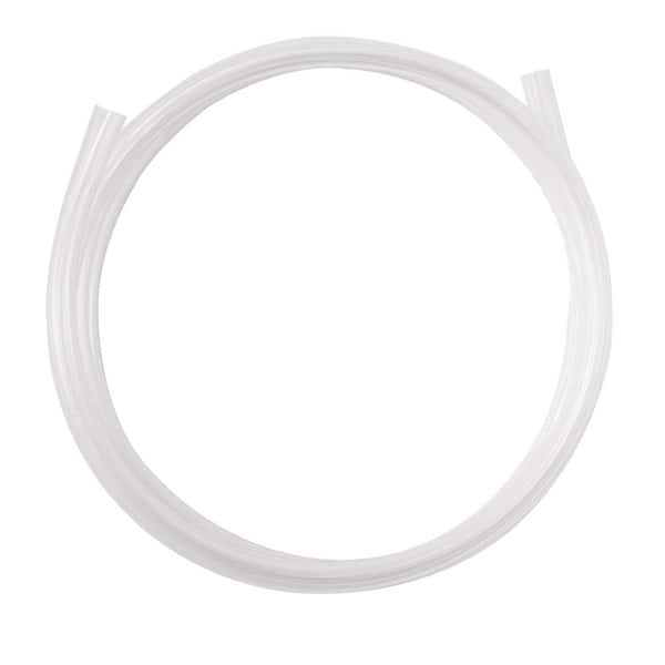 SKYSHALO Clear Vinyl Tubing, 1/2 in. ID x 5/8 in. OD, 10 FT. Plastic PVC Tubing, Flexible Clear Hose, 1/16 in. Wall Thickness