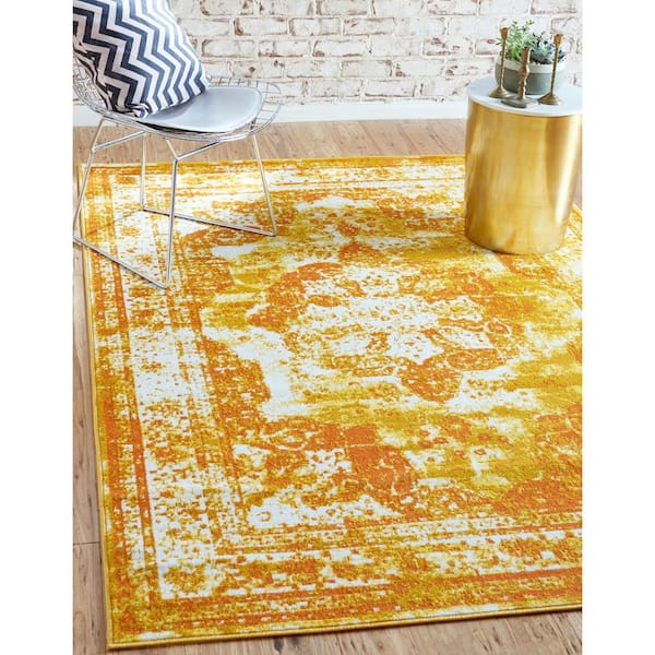 Unique Loom Salle Garnier Sofia Area Rug (8' x 11' - Orange)