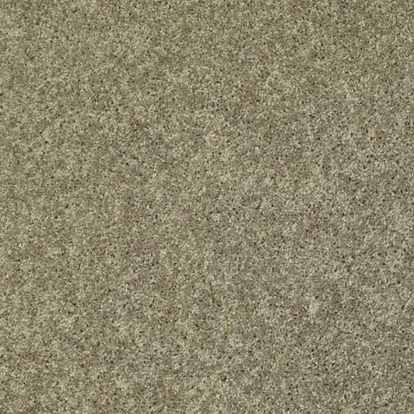 TrafficMaster Palmdale II - Sunwashed Sage - Green 31.2 oz. Polyester Texture Installed Carpet