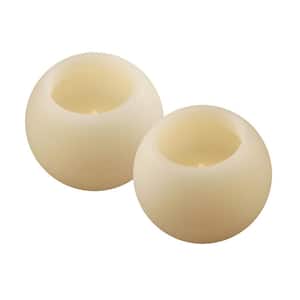 4 in. Ball Flameless Candles (Set of 2)