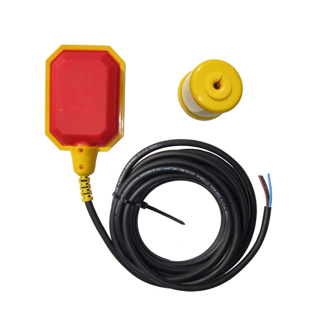 SumpAlarm Tethered Float Switch with 16 ft. Cable, Water Tank, Sump