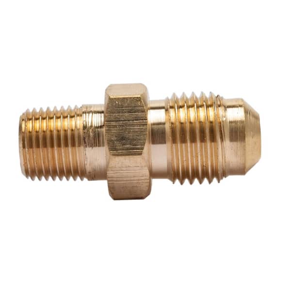 LTWFITTING 5/8 in. I.D. x 1/2 in. MIP Brass Hose Barb 90-Degree