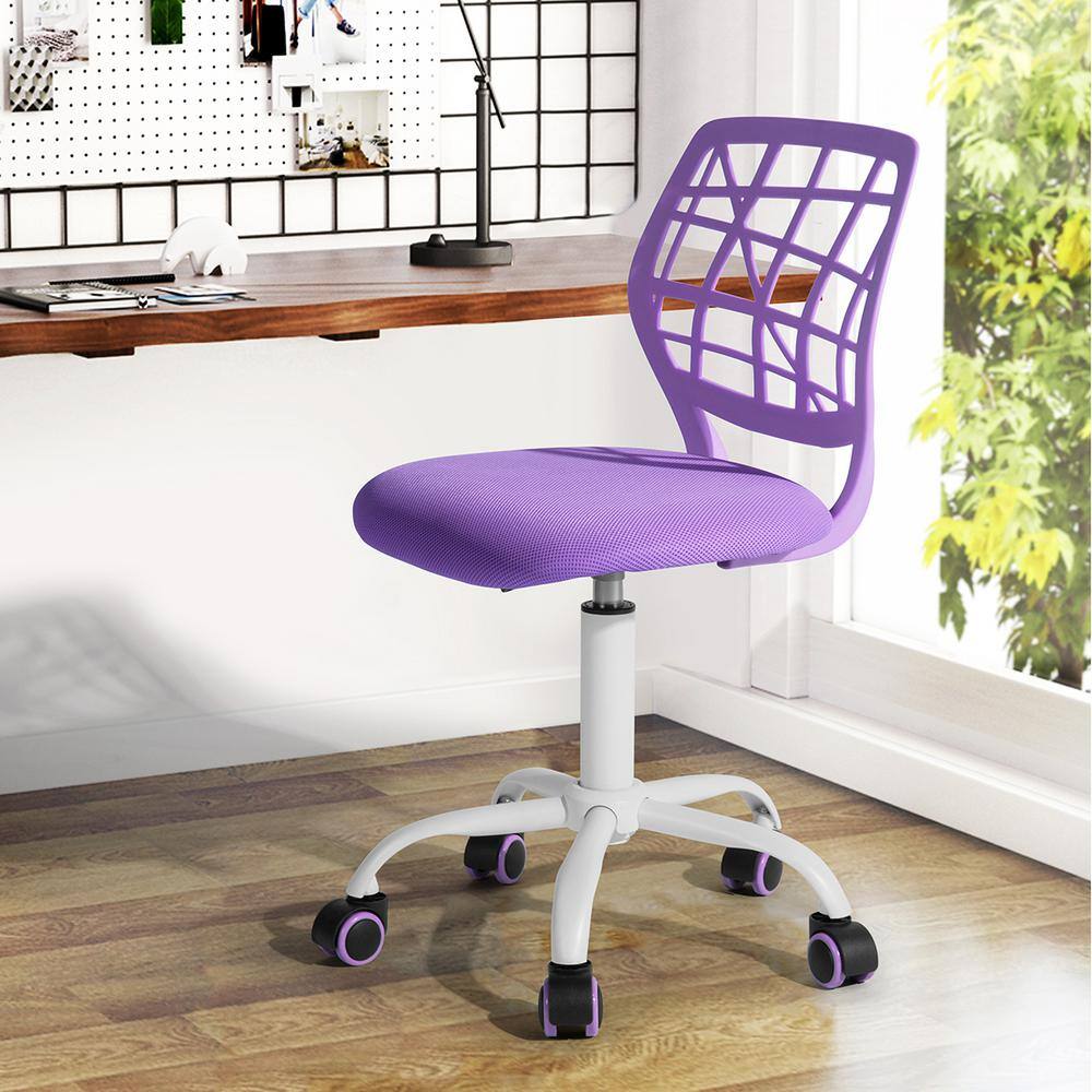 FurnitureR Teen Task Chair Height Adjustable Mesh, Purple