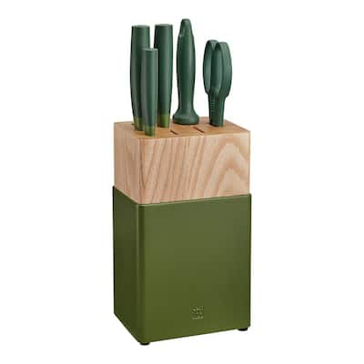 Now 6-Piece Lime Green Knife Block Set