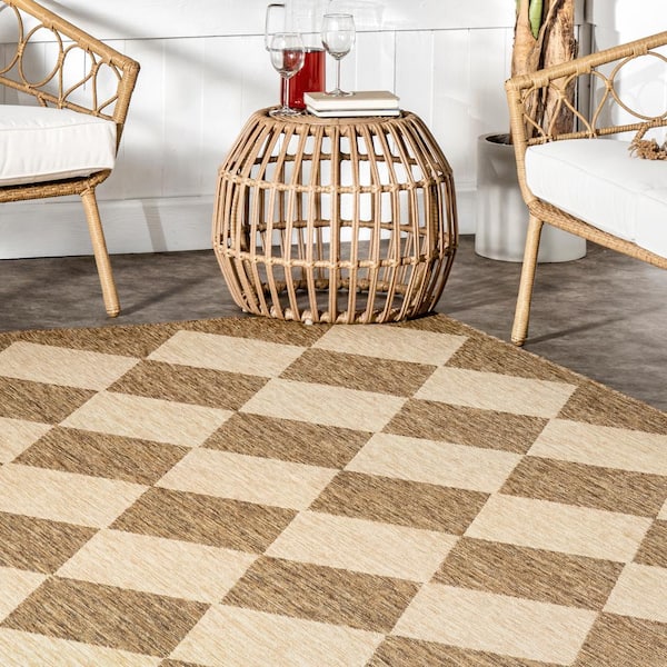 nuLOOM Sabina Diamond Trellis Beige 4 ft. x 6 ft. Indoor/Outdoor Area Rug  GBCB52A-406 - The Home Depot