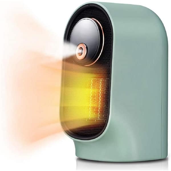 Geek Heat 800-Watt Desktop Electric Ceramic Heater with Cool Mist Humidifier in Mint