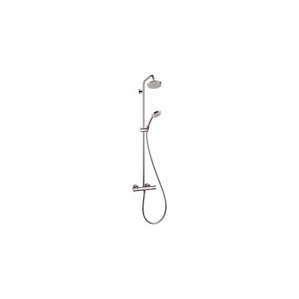 Hansgrohe Croma 45 in. Dual Showerhead and Handheld Showerhead in Chrome
