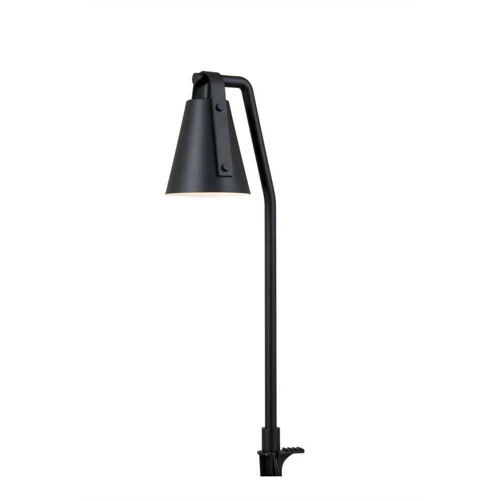 Hampton Bay Bainbridge 40-Watt Equivalent Low Voltage Matte Black Integrated LED Outdoor Landscape Path Light