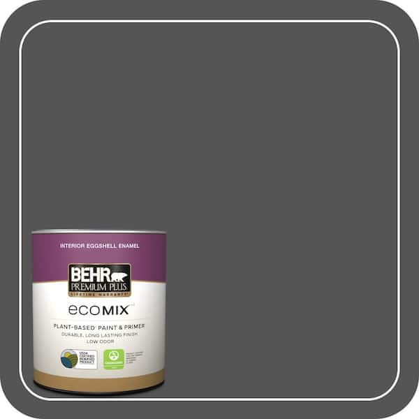 1 qt. #PPU25-01 Carbon Copy Eggshell Enamel EcoMix Plant-Based Interior Paint & Primer