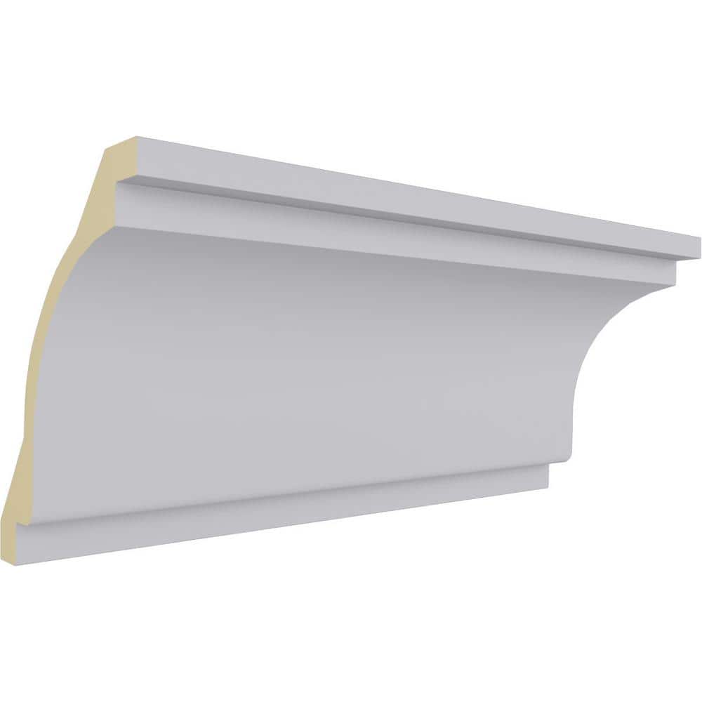 Classic White Polyurethane Crown Moulding 94.5" Length