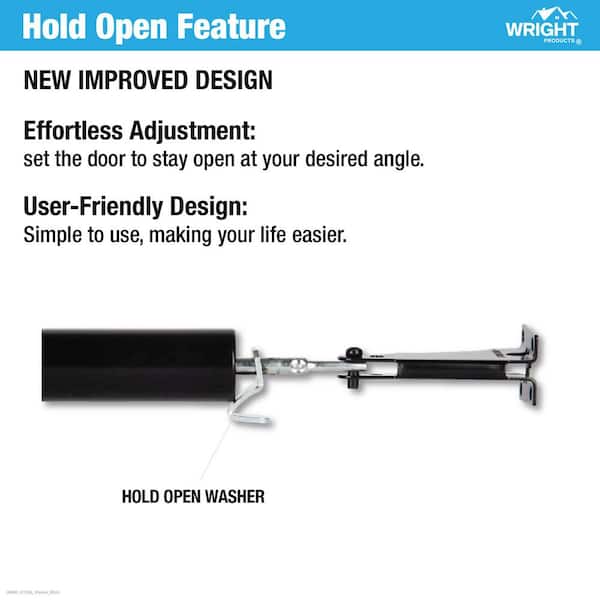 Wright Products Pneumatic Closer w/ TS, Heavy Duty, Black V152BL