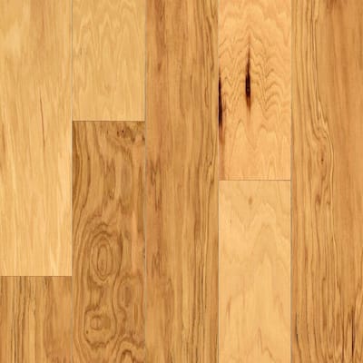 American Home Rustic Natural Hickory 3/8 in. T x 5 in. W T+G Smooth Engineered Hardwood Flooring (22 sq.ft./ctn)