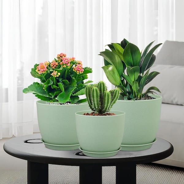 植物/観葉植物 SRL . ROUND P-PLANT POT S、M、L 3点セット