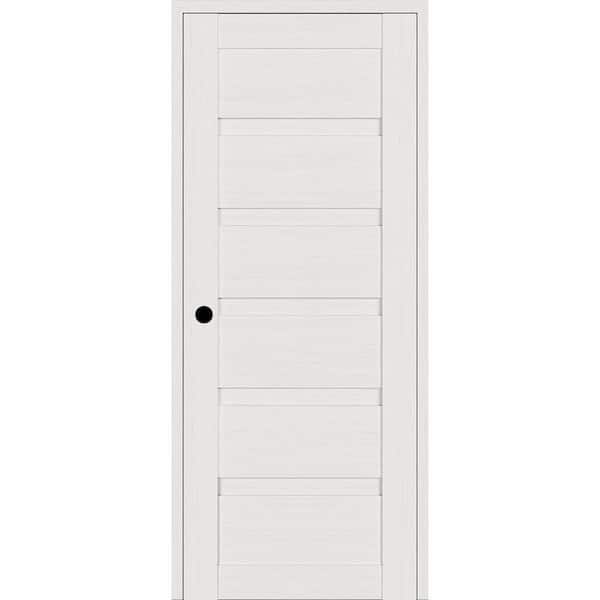 Belldinni Louver DIY-FRIENDLY 18 in. x 95,25 in. Right-Hand Bianco Noble Wood Composite Single Swing Interior Door