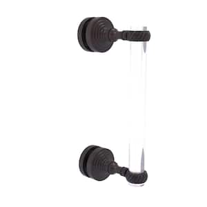 Pacific Grove Collection 8 Inch Single Side Shower Door Pull with Twisted Accents in Venetian Bronze