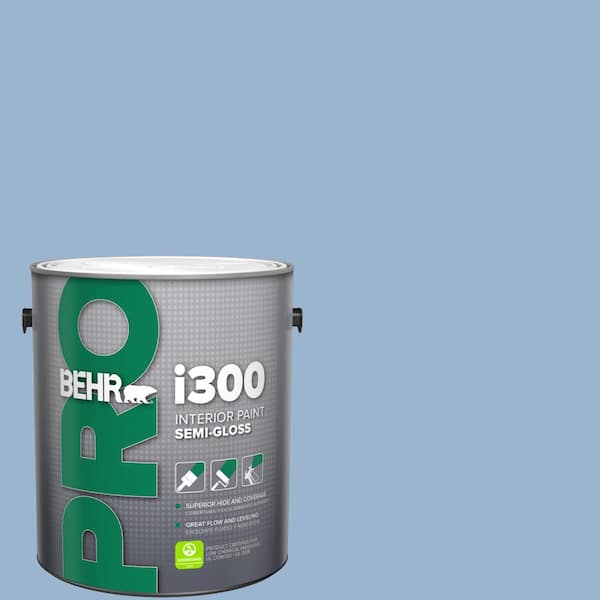 BEHR PRO 1 gal. #PPU14-10 Blue Suede Semi-Gloss Interior Paint