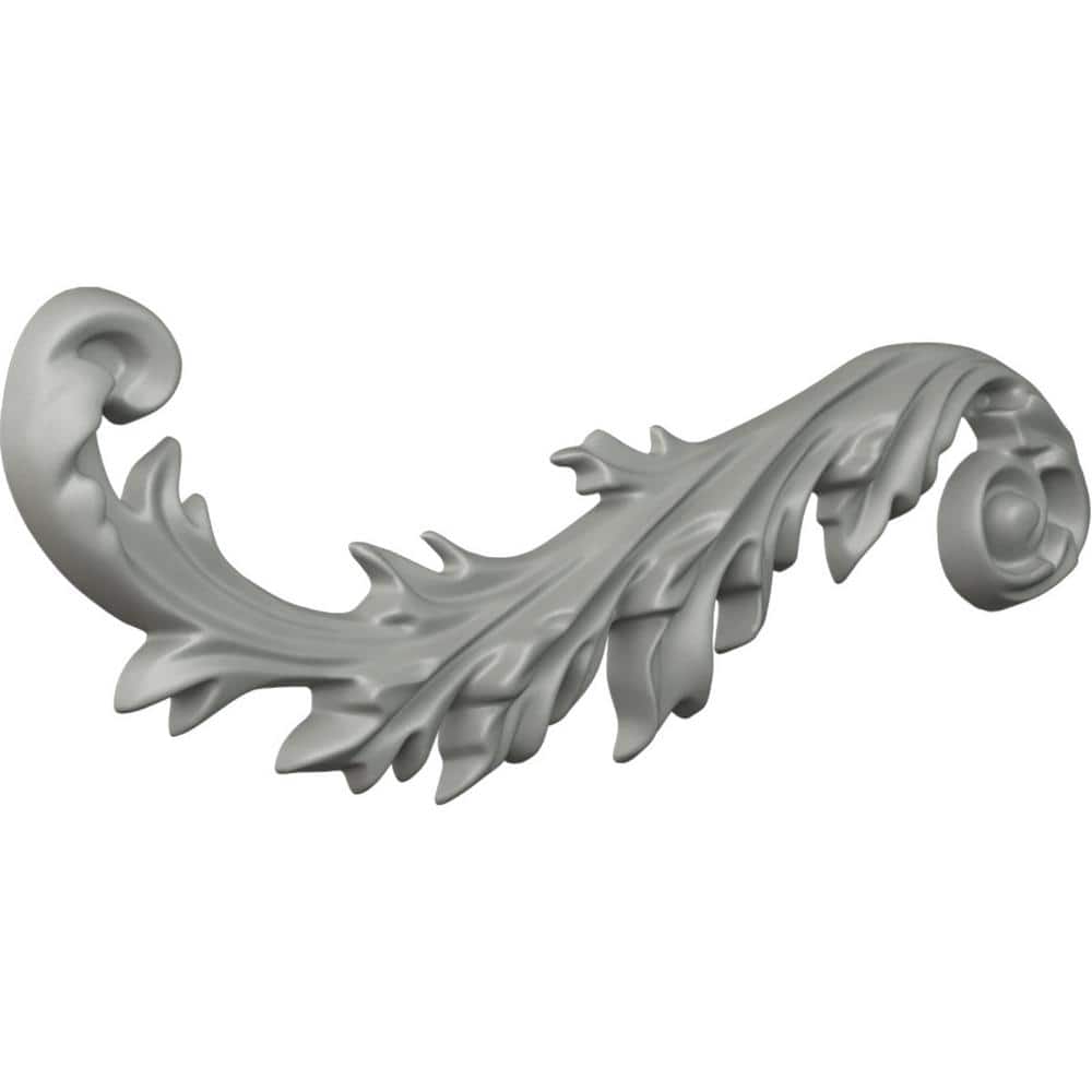 Primed Architectural Polyurethane Leaf Onlay, 8.75" x 2.75"